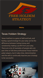 Mobile Screenshot of freeholdemstrategy.com